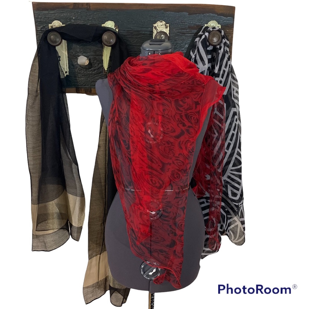 (Get 3!) Sheer Infinity Tube and Wrap Scarves Set